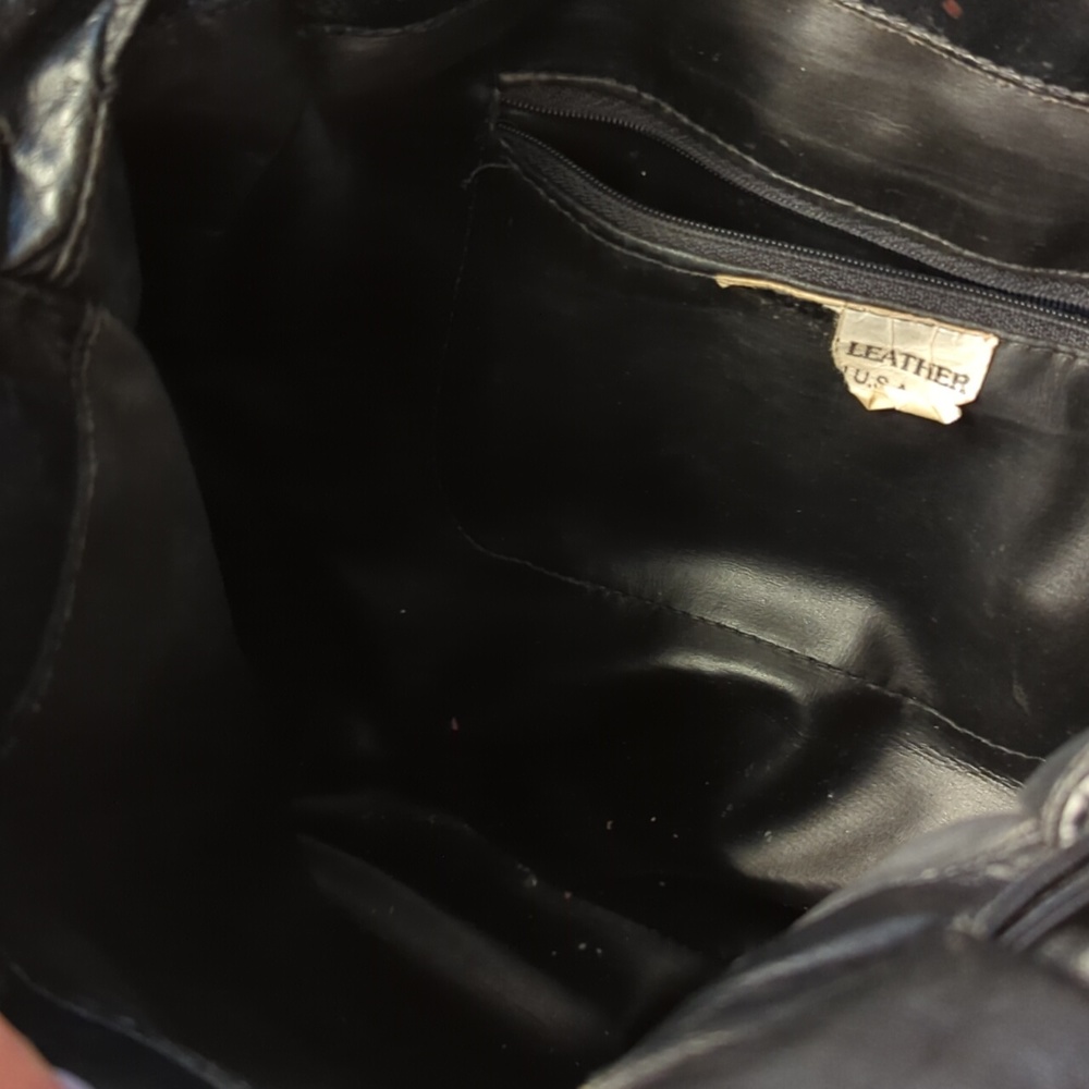 Leather Drawstring Bag - image 5